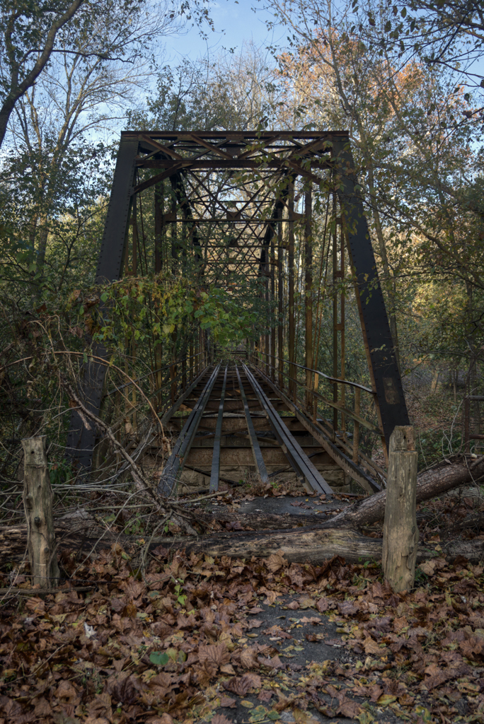 Indiana Backpacking Adventure Trail abandoned bridge